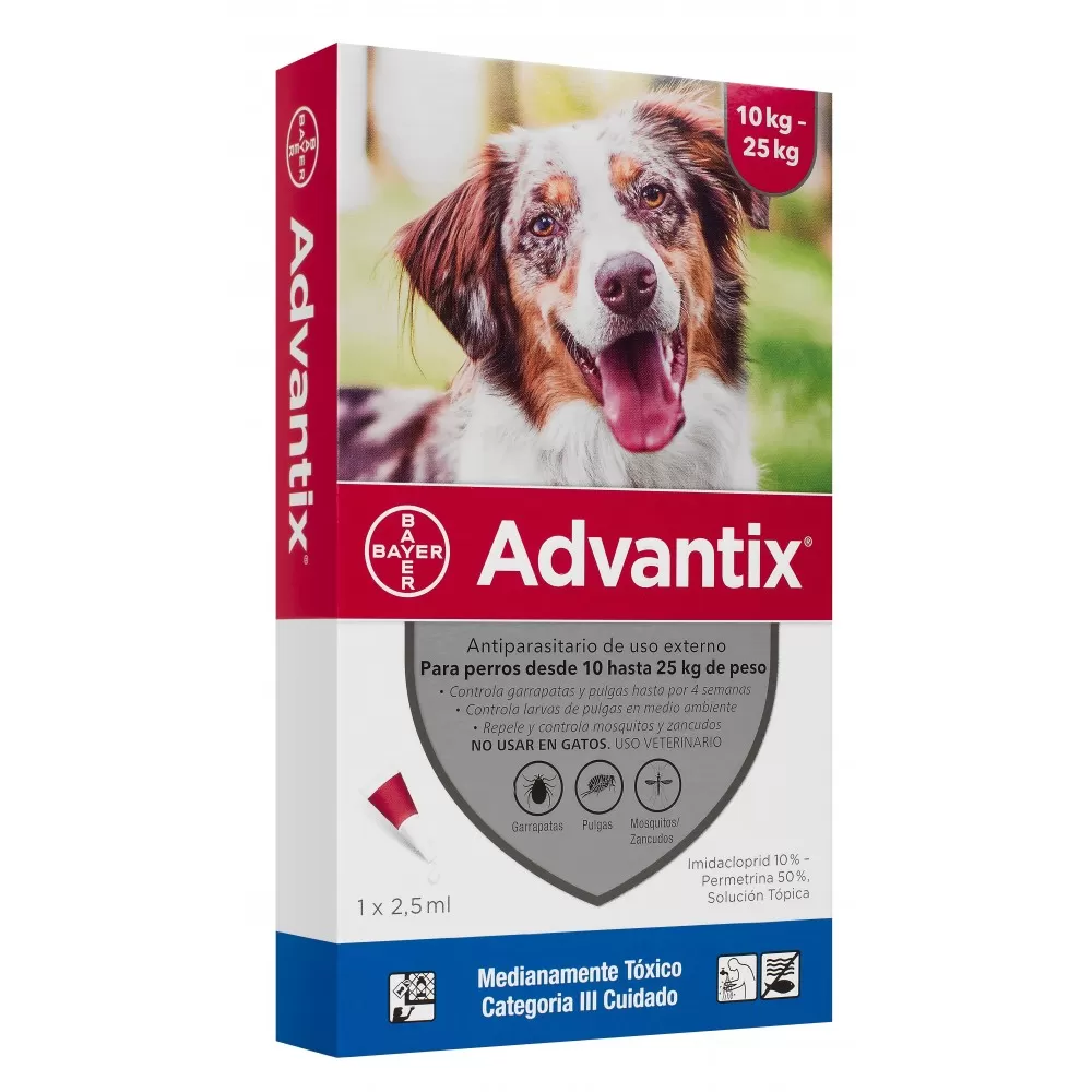 ADVANTIX 10 A 25 KG 2.5 ml
