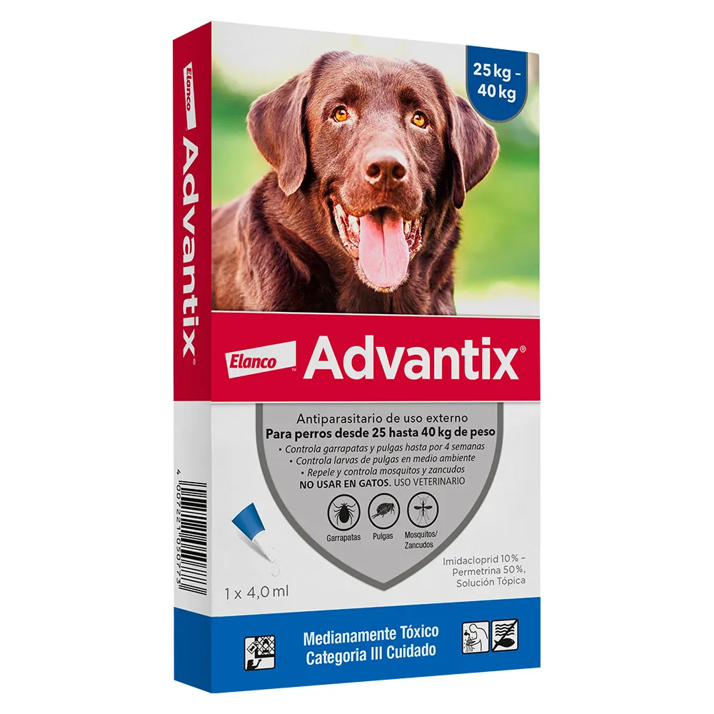 ADVANTIX 25 A 40 KG 4.0 ml