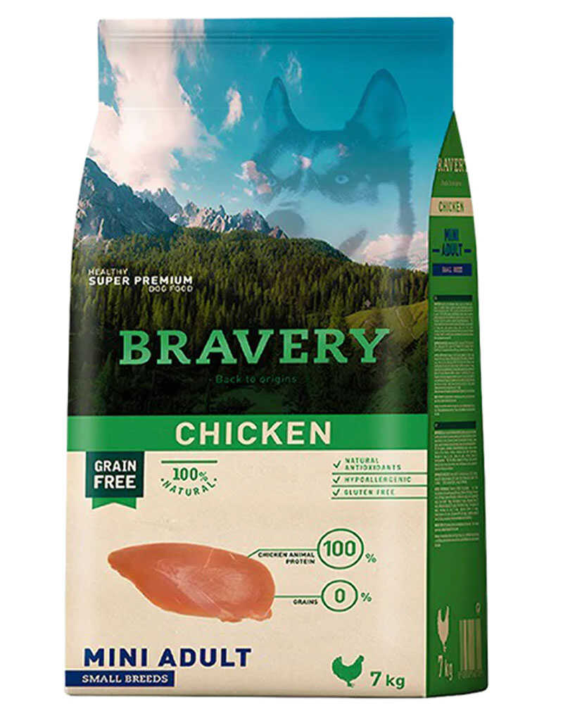 BRAVERY POLLO MINI RAZAS PEQUEÑAS ADULTO