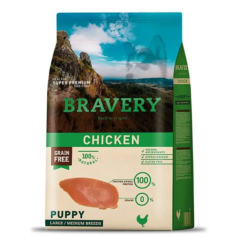 BRAVERY POLLO CACHORRO DE RAZAS GRANDES/MEDIANAS