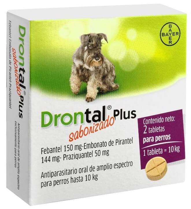 DRONTAL PLUS 2 COMP HASTA 10 KG 194 mg