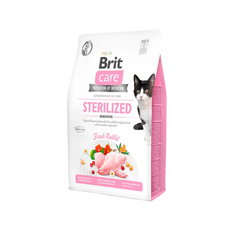 BRIT CAT STERILIZED SENSITIVE CONEJO