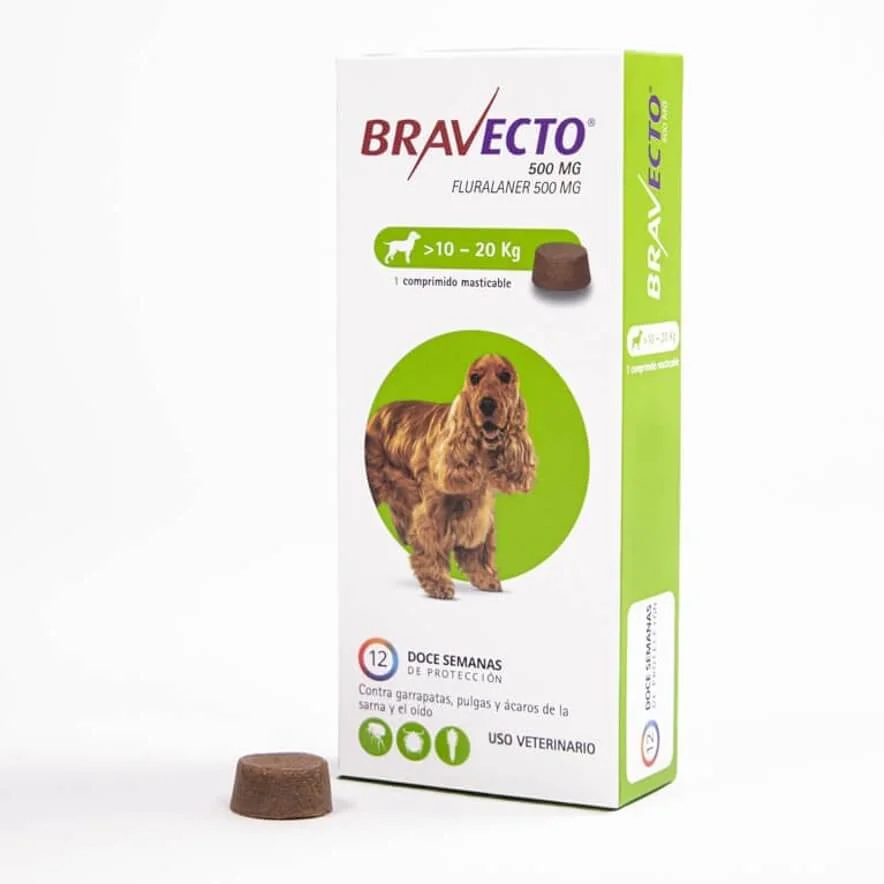 BRAVECTO 10 - 20 KG 500 mg