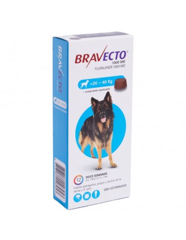 BRAVECTO 20 - 40 KG 1000 mg