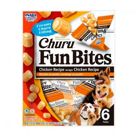 CHURU FUN BITES CHICKEN - PERRO 6 unidades