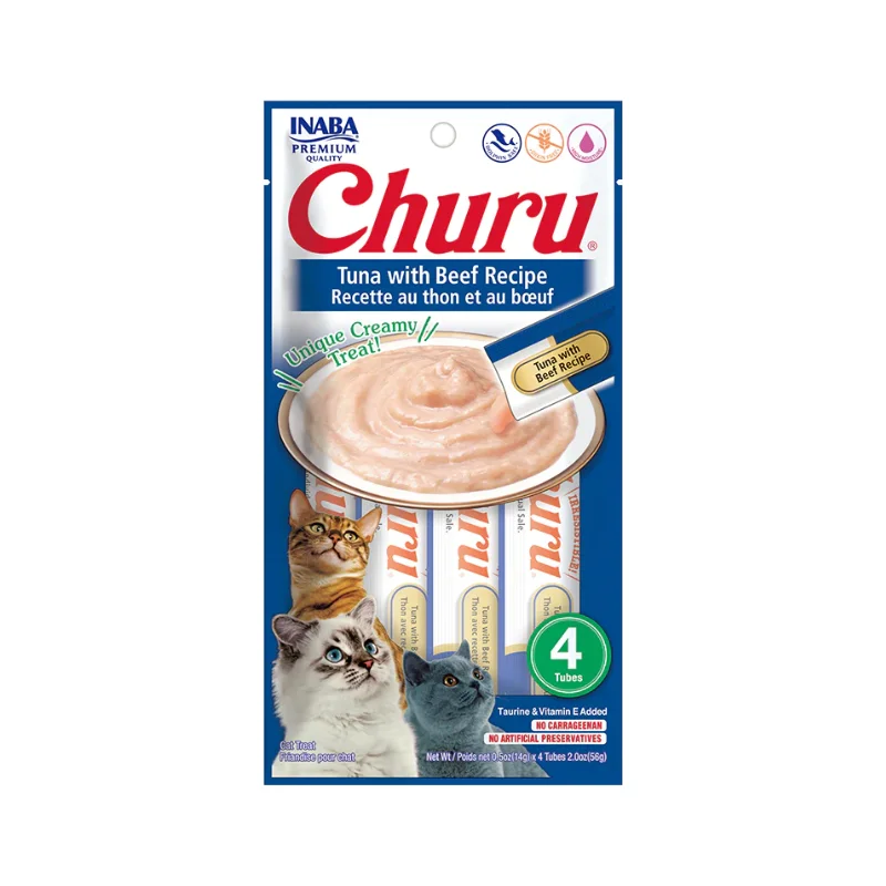 CHURU TUNA WITH BEEF RECIPE - CAT 4 UNIDADES 56 gr