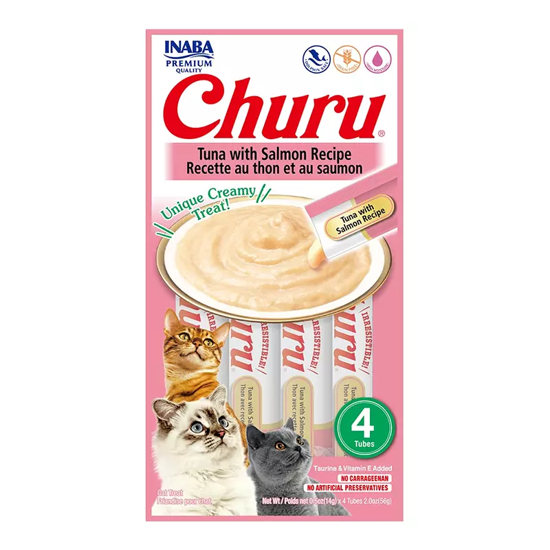 CHURU TUNA WITH SALMON RECIPE - CAT 56 GR 4 unidades