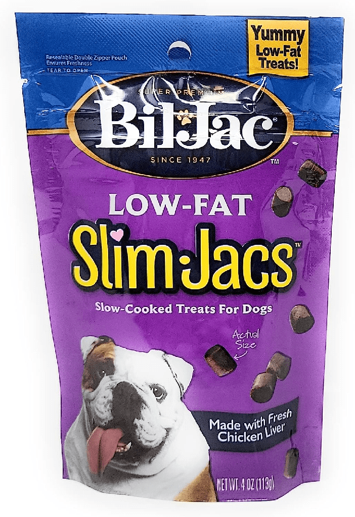 BIL JAC LOW FAT SLIM JACS  MADE WITH FRESH CHICKEN LIVER