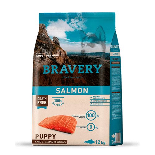 BRAVERY DE SALMÓN CACHORRO RAZAS GRANDES/MEDIANAS