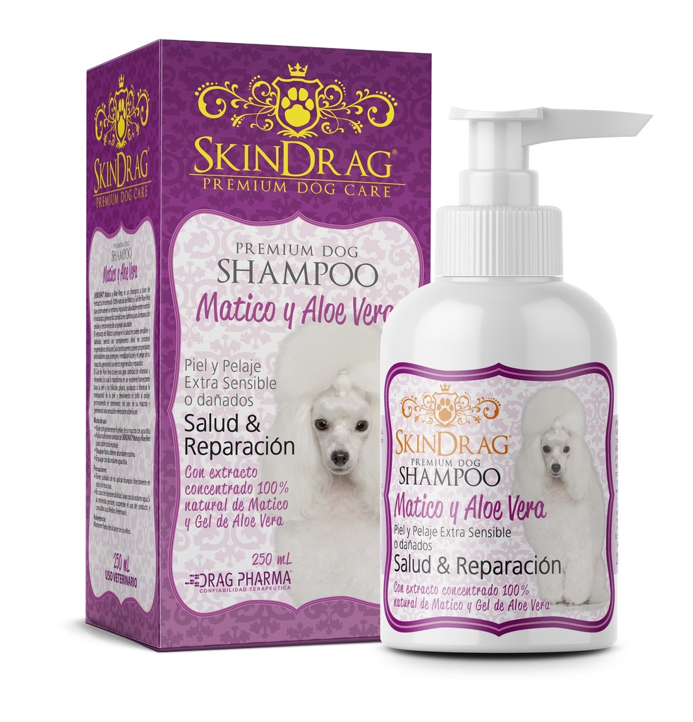 SKINDRAG SHAMPO MATICO AND ALOE VERA 250 ml
