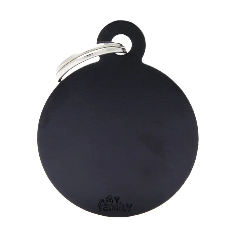 SMALL ROUND ALUMINUM BLACK