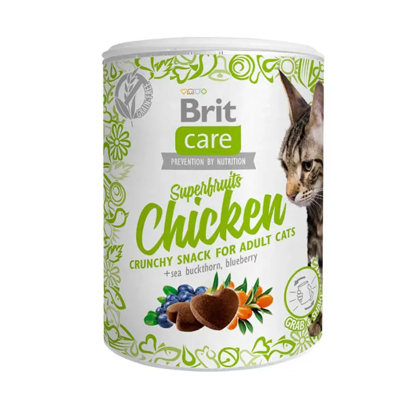BRIT CARE CAT SNACK SUPERFRUITS CHICKEN 100 G