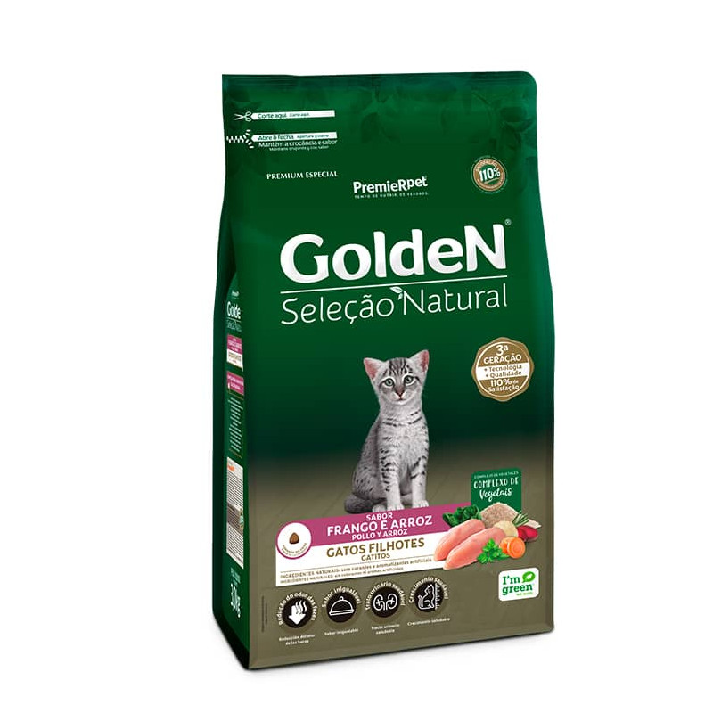 GOLDEN SELEC NATURAL GATITOS POLLO Y ARROZ 3 KG