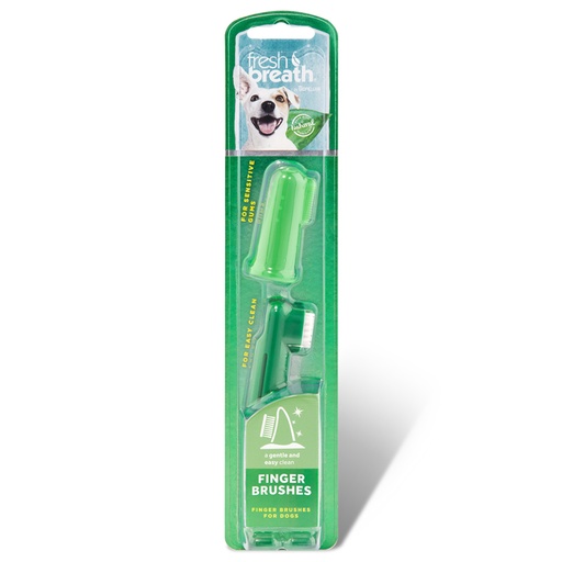 [645095002180] FRESH BREATH FINGER BRUSHES FOR DOG