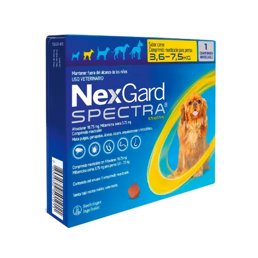 NEXGARD SPECTRA 3,6 A 7,5 KG 
