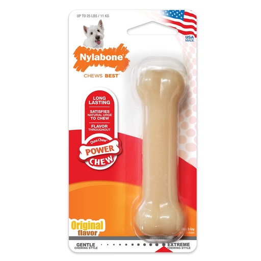 [018214001010] HUESO JUGUETE SABORIZADO NYLABONE ORIGINAL FLAVOR
