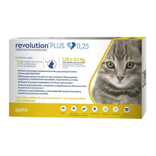 [5414736042985] REVOLUTION PLUS 1,25 A 2,5 KG 0.25 ml [GATO]
