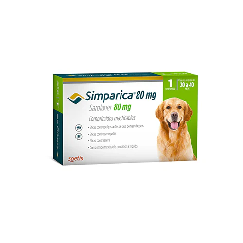 [7804650311164] SIMPARICA 20 A 40KG 1 COMP 80 mg