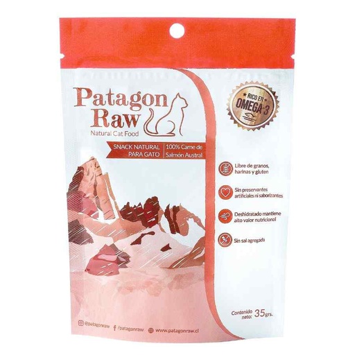 [7809611717252] SNACK NATURAL PARA GATO SALMON AUSTRAL 35 gr
