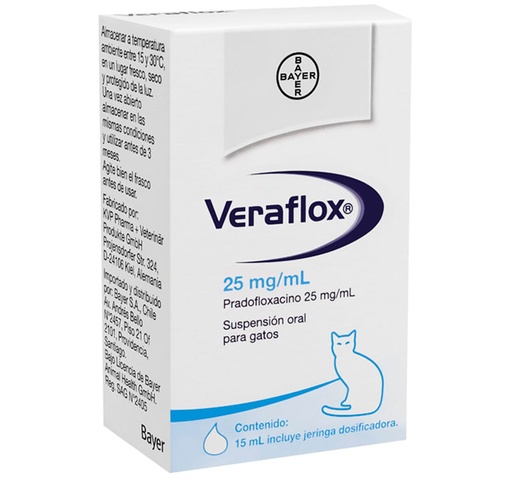 [4007221052166] VERAFLOX SUSPENSIÓN ORAL PARA GATO 25 MG / 15 ML