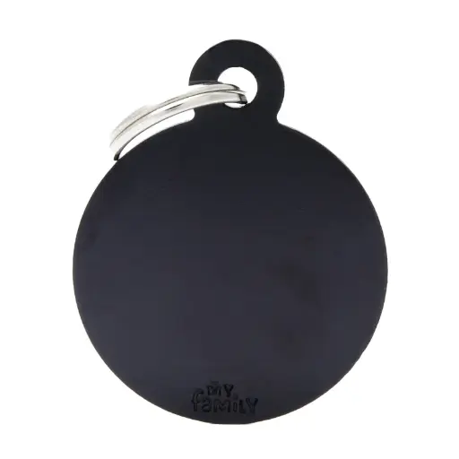 [8055960254255] SMALL ROUND ALUMINUM BLACK