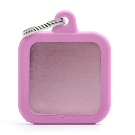 [8058773274342] PINK SQUARE ALU PINK RUBBER