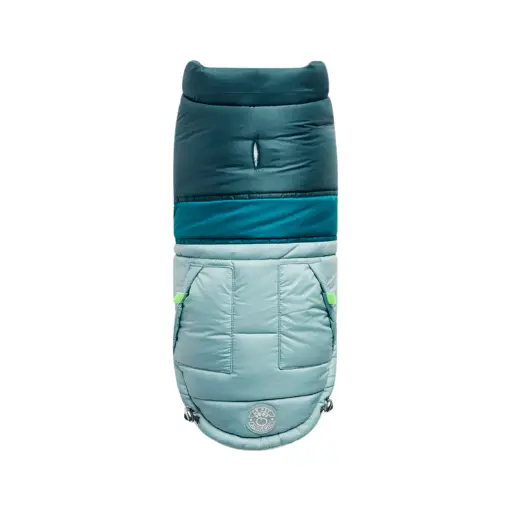 [824348897234] Parka/Chaqueta con chiporro Retro Puffer Light Blue GF Pet 
