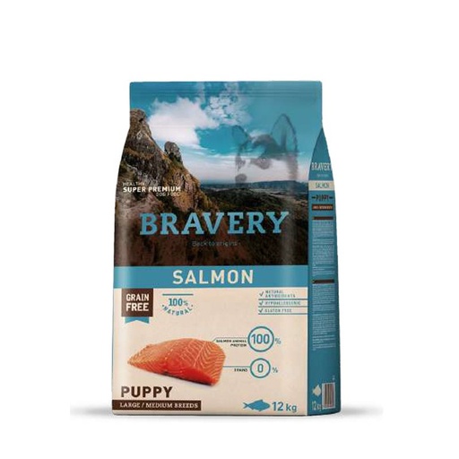 BRAVERY SALMON CACHORRO DE RAZAS GRANDES/MEDIANAS 