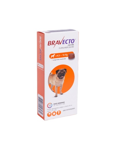 [8713184148971] BRAVECTO 4,5 -10 KG 250 mg